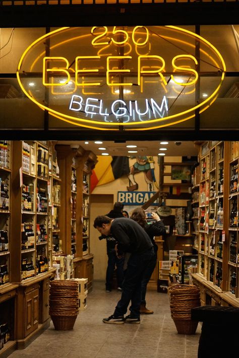 Not a shopper? What about shopping for beer in Brussels, Belgium-- the specialty stores have an insane selection, some beers which can only be found locally and are never exported. Brussels Travel, Travel Belgium, Beer Store, Beer Shop, Grand Place, Belgian Beer, Beer Pub, Belgium Travel, Wine Store