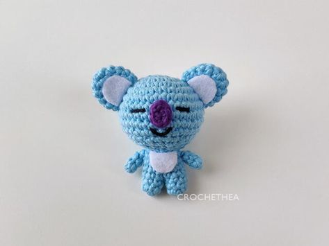 Koya Bt21 Crochet Pattern Bt21 Crochet Pattern, Bt21 Crochet, Bts Crochet, Koya Bt21, Crochet Boys, Christmas Knitting Patterns Free, Top Craft, Octopus Crochet Pattern, Crochet 101