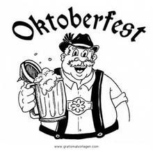 Coloring page: Oktoberfest (Holidays and Special occasions) #3 - Printable coloring pages Oktoberfest Men, Oktoberfest Invitation, Drawings To Color, German Party, Oktoberfest Decorations, Fish Printables, Alzheimers Activities, German Oktoberfest, Oktoberfest Beer