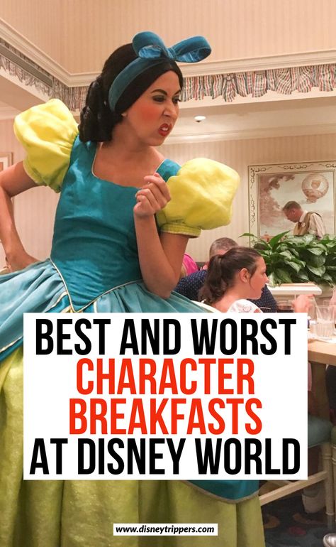 Character Dining At Disney World 2023, Character Breakfast Disney World, Best Disney Character Dining, Disney World Breakfast, Best Character Dining At Disney World, Disney World Character Dining, Wdw Restaurants, Disney Character Breakfast, Disneyworld Tips