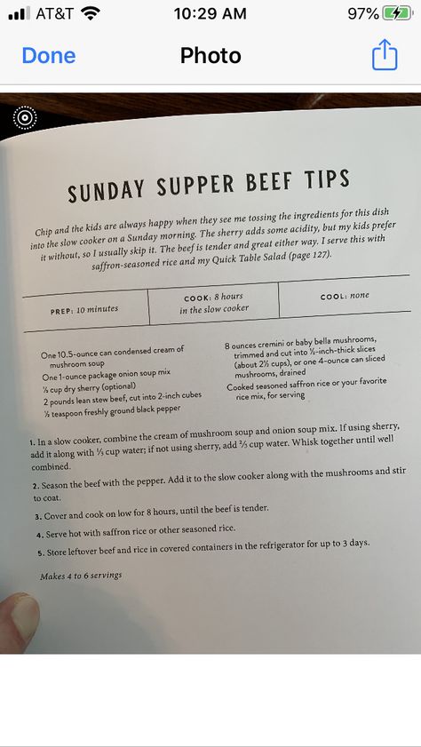 Joanna Gaines Sunday Supper Beef Tips, Sunday Supper Beef Tips Joanna Gaines, Magnolia Table Beef Tips, Joanna Gaines Slow Cooker Beef Tips, Joanna Gaines Crockpot Recipes, Joanna Gaines Beef Tips Recipe, Magnolia Food Joanna Gaines, Joanna Gaines Easy Dinner Recipes, Joanna Gaines Cookbook Recipes