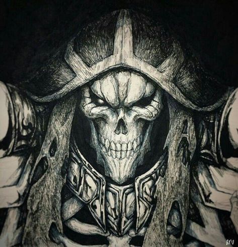 Ainz Ooal Gown, Overlord Anime, Anime Reviews, Anime Tattoos, 판타지 아트, Dark Fantasy Art, Anime Fanart, Manga Art, Anime Drawings