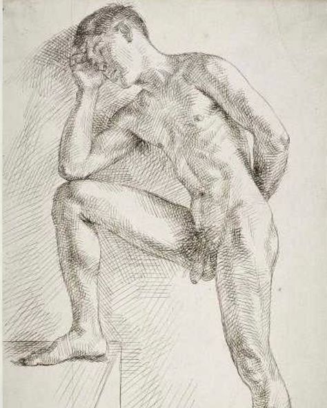 Phillip Stassi on Instagram: “Paul Cadmus 1953 Drawing” Paul Cadmus, Life Drawing Pose, Masculine Art, Male Body Art, Male Figure Drawing, Body Sketches, Anatomy Sketches, Art Of Man, Queer Art