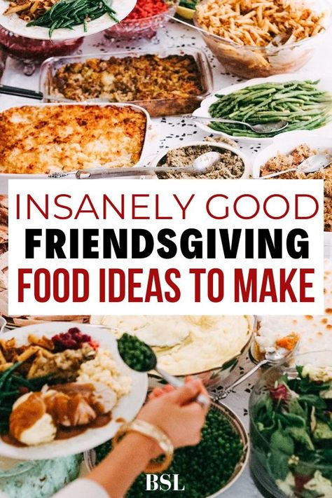 Friendsgiving Food List, Friends Giving Food, Food Ideas To Make, Friendsgiving Appetizers, Friendsgiving Food Ideas, Friendsgiving Menu, Friendsgiving Ideas, Friendsgiving Dinner Party, Friends Giving