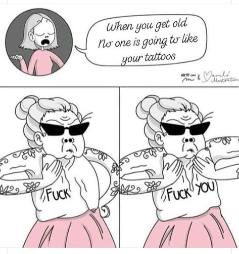 Tattoo Memes, Underboob Tattoo, Funny Tattoos, Tattoo You, Life Tattoos, Tattoo Style, Tattoo Artist, Getting Old, Body Art Tattoos