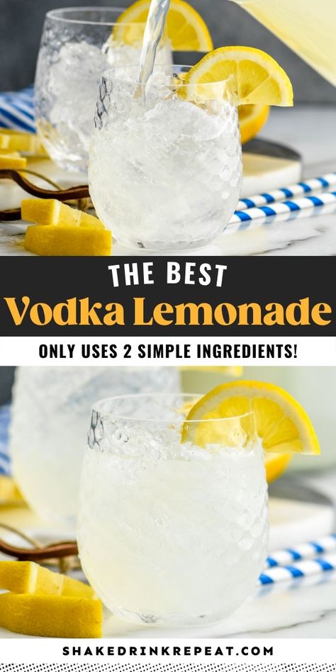 Lemonade Vodka Drinks Recipes, Vodka Lemonade Cocktails, Spiked Punch Recipes, Vodka Lemonade Drinks, Lemon Drop Recipe, Spiked Punch, Vodka Recipes Drinks, Whipped Vodka, Summer Vodka Cocktails