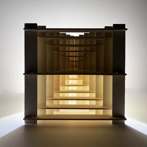 Two Cubes | Will Simon | Archinect Cube Transformation, Transformation Architecture, Transformation Project, Architecture Student, Student Work, Architecture Model, Models, Architecture