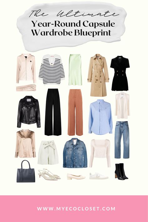 year round capsule wardrobe - a blueprint of 20 pieces Year Round Capsule Wardrobe, Decision Fatigue, Wardrobe Tips, Getting Dressed, Minimalist Lifestyle, Get Dressed, Slow Fashion, How To Build, In The Morning