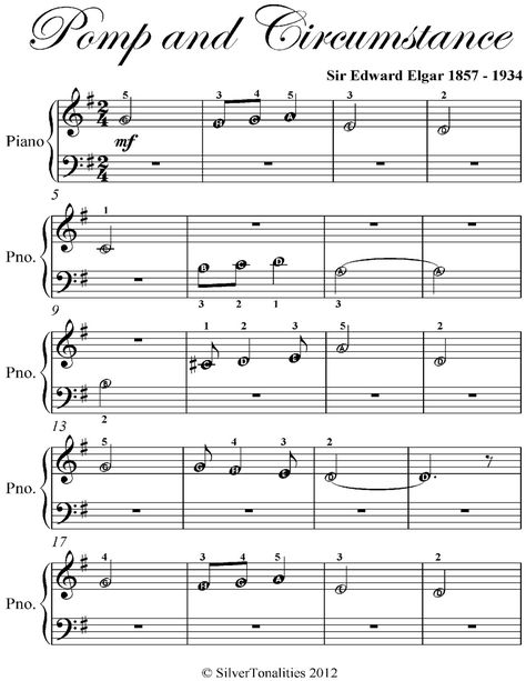 Beginner Piano Sheet Music, Pomp And Circumstance, Beginner Piano, Music Letters, Letter Names, Style Sheet, Easy Piano Sheet Music, Notes Style, Easy Piano