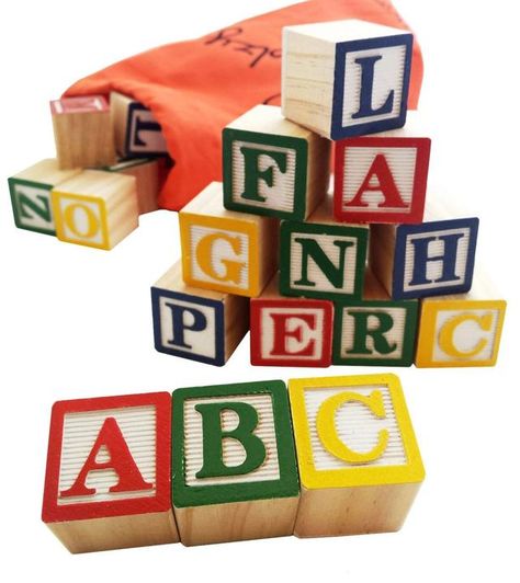 30 Alphabet Blocks SKM Kindergarten Building, Blocks With Letters, Fun Games For Toddlers, Wooden Alphabet Blocks, Wood Alphabet, Wooden Blocks Toys, Preschool Learning Toys, Alphabet Toys, Wooden Alphabet Letters