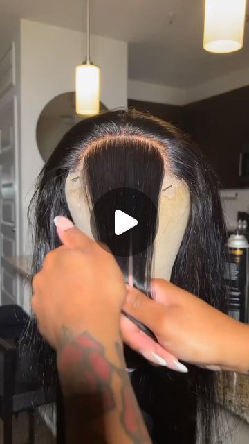 Raw Hair 🌸Vietnamese🌸Filipino 🌸 Indian®️ on Instagram: "How to cut bangs 💇🏽‍♀️ I see so many stylists cut their bangs terribly 😫😫 Here is the tutorial. Watch learn and practice   #explore #hairgoals #hairinspo #tutorial #frontal #gluelesswig #haircolor #lacefrontal #frontalwig #lace #hairstyles #models #curls #creative #sewin #rawhair" How To Curl Side Bangs With Flat Iron, Frontal Bangs Hairstyle, How To Give Yourself Bangs, How To Cut Long Bangs At Home, Bang Tutorial Cut, How To Cut My Own Bangs, How To Cut French Bangs, How To Cut Bangs Tutorial, How To Cut Long Bangs