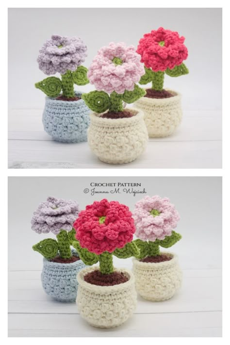 Crochet Flower Pots Free Pattern, Flower Pot Crochet Pattern, Crochet Flower In Pot, Flower Pot Crochet, Crochet Planter Cover, Positive Friends, Diy Shrug, Crochet Planter, Pot Crochet