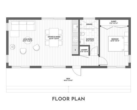 Small Open Concept Floor Plans, Minimal House Plan, Modern Cabin House, Pool House Plans, Cabin Floor, Plans Architecture, Garage Remodel, Frame Cabin, Cabin Floor Plans