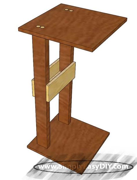 Sofa Arm Table, Arm Rest Table, Tv Tray, Metric Measurements, Sofas For Small Spaces, Diy Sofa Table, Couch Table, Scrap Wood Projects, Diy Sofa