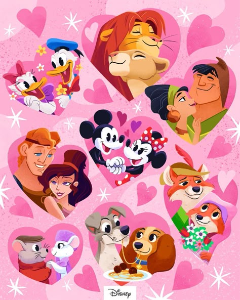 Disney on Twitter: "So much sweetness! 💕… " Disney Mignon, Disney Valentines, Images Disney, Wallpaper Disney, Disney Collage, Disney Phone Wallpaper, Disney Wallpapers, Disney Fanart, Disney Artwork