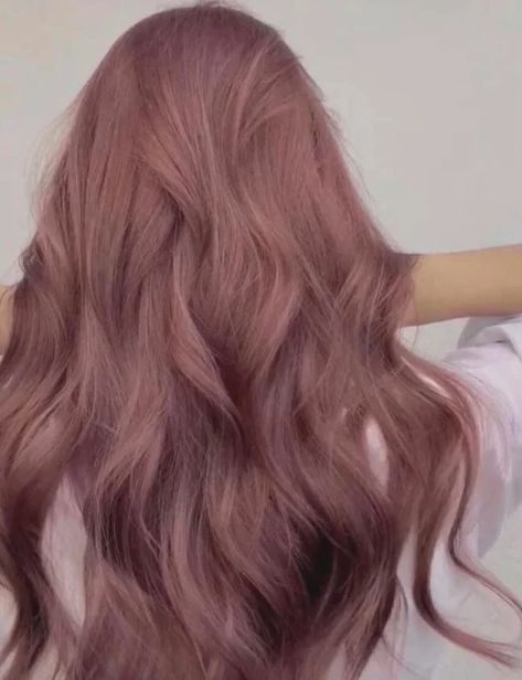 Purple Mauve Hair, Lavender And Peach Hair, Pink Lavender Hair Color, Pink Lavender Brown Hair, Dusty Peach Hair, Dark Blonde Purple Hair, Dusty Pink Brown Hair, Dark Muted Pink Hair, Subtle Lavender Hair