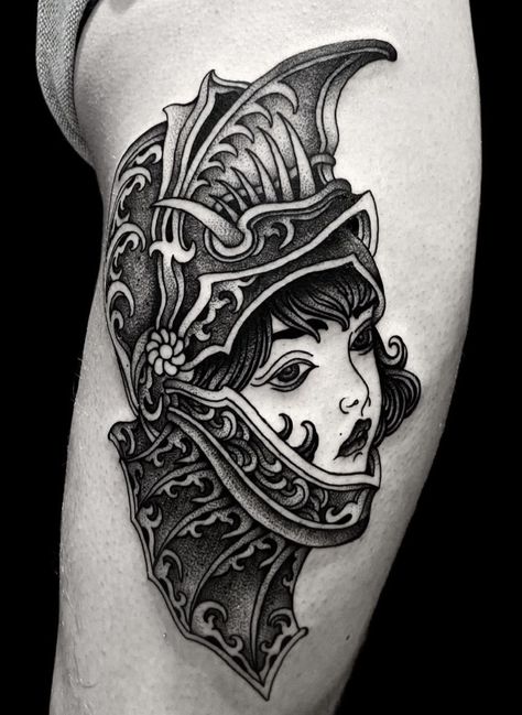 Victorian Traditional Tattoo, Black And Gray Neo Traditional Tattoo, Fantasy Traditional Tattoo, Italian Traditional Tattoo, Traditional Collar Tattoo, Knight Traditional Tattoo, Medieval Traditional Tattoo, Front Piece Tattoo, Traditional Face Tattoo