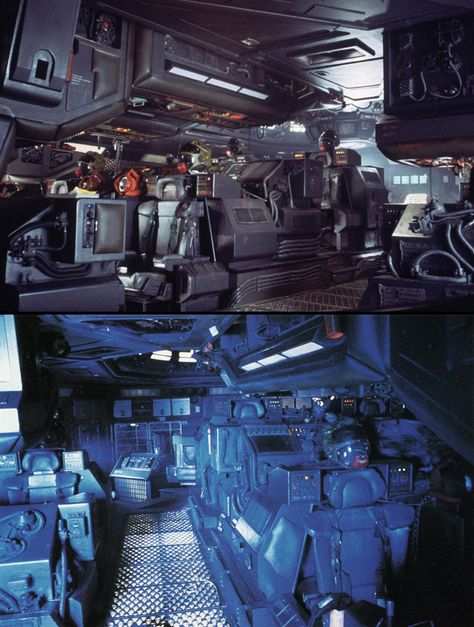 Nostromo Interior, Alien Ridley Scott, Alien Nostromo, Sci Fi Aesthetic, Alien 1979, Spaceship Interior, Film Blade Runner, Space Battleship, Sci Fi Environment