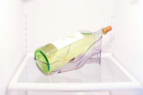 Storing open magnum wine bottle in the fridge. #wine #alcohol #wineholder #container #party Wine Alcohol, Refrigerator Storage, Bottle Of Wine, Wine Holder, Store Opening, Wine Fridge, Wine Storage, Wine Accessories, Refrigerator