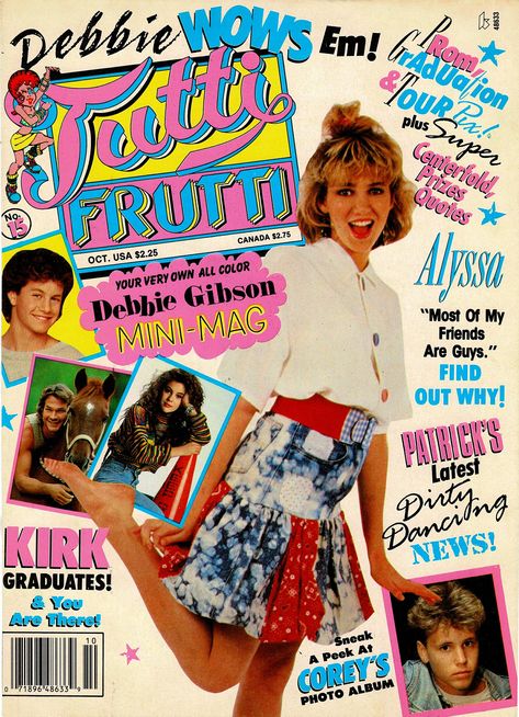 80s Fashion Magazine Covers, 1990s Magazine Covers, 80s Magazine Aesthetic, Y2k Magazine Cover Template, Old Magazine Pages, Magazine Theme Ideas, 80s Magazine Covers, Retro Magazine Design, Cover Page Magazine