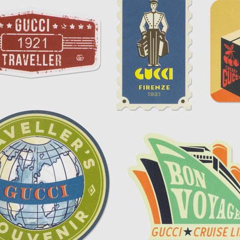 Shop the Gucci Traveller luggage stickers in green at GUCCI.COM. Enjoy Free Shipping and Complimentary Gift Wrapping. Luxury Travel Accessories, Agriculture Projects, Leather Travel Accessories, Luggage Stickers, Guccio Gucci, Italy Print, Travel Bags For Women, Creative Portraits, Beauty Items