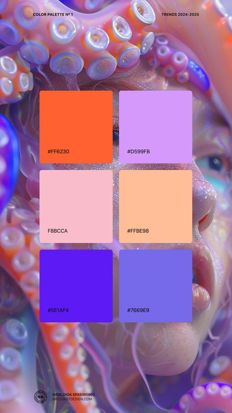 Color Palette 2024-2025 Euphoric Color Palette, Complementary Colour Palette, Color Palette Schemes, Graphic Design Color Palette Branding, Aura Color Palette, Fuschia Color Combinations, Streetwear Color Palette, Color Palette For Business, Fuschia Color Palette