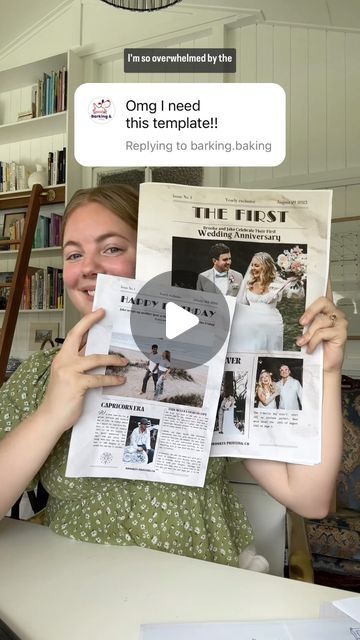 Brooke Styles on Instagram: "TUTORIAL : DIY KEEPSAKE NEWSPAPER 📰💖 Thank you all so much for the love you constantly share with my crafts and DIYs. It’s so so heart warming seeing them being recreated and shared with your loved ones just like I do. You are just simply the best crowd of crafters I ever did see 😭🥹 Tips for this one 1. Make sure your cover page is on the right hand side, middle pages read left to right like normal 2. Websites used were canva and education . Com 3. Print in A2 for a true newspaper size 4. Have a little fun with it and make it personal Can’t wait to see what you all create!! Lots and lots of love 💗 B xx #diygifts #handmadegift #birthdaygifts #giftideas #anniversarygift" How To Make A Newspaper, Love Newspaper, How To Make Magazine, God Ideas, Diy Newspaper, Newspaper Printing, First Wedding Anniversary, Instagram Tutorial, Heart Warming