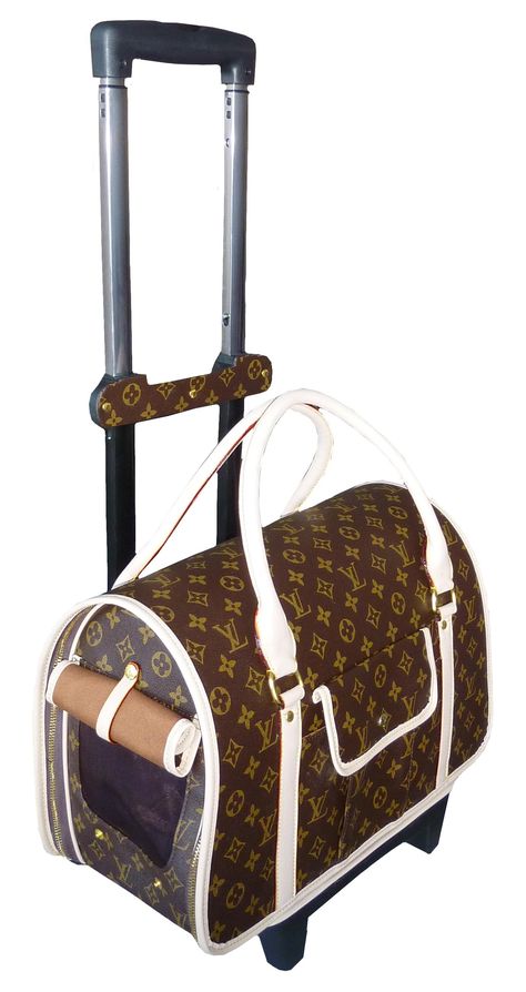 A Must Have LV Dog Carrier With Wheels Luxury Dog Carrier, Bag On Wheels, Dog Carrier Purse, Purse Luxury, Pet Carrier Bag, Dream Dog, Luxury Dog, Dog Carrier, Carrier Bag