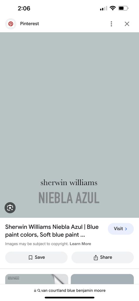 Sw Niebla Azul Bedroom, Sw Niebla Azul, Soft Blue Paint, Wallpaper Projects, Farmhouse Bedrooms, Behr Paint Colors, St Denis, Popular Paint Colors, Paint Color Inspiration