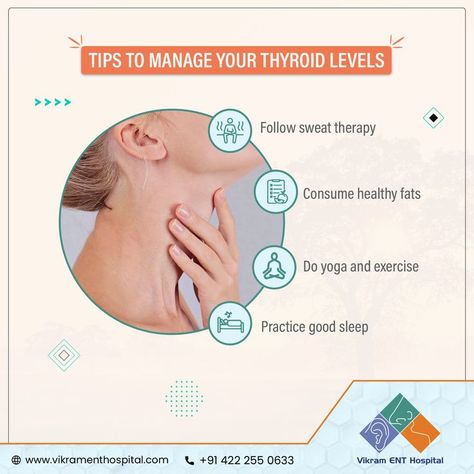 #ENTCare #ENTHospital #ENTDoctor The thyroid glands produce and release hormones that help the body to regulate metabolism. #Thyroid abnormalities, which range from hypo to hyper hormonal production, are a disorder in which the thyroid gland is either over or underperforming. Consult our #ENTSpecialist for thyroid management. Call to book an appointment @+91 422 2550 0633. Thyroid Awareness Month, Thyroid Levels, Thyroid Test, Natural Remedies For Migraines, Thyroid Symptoms, Improve Nutrition, Healing Waters, Healthy Morning Routine, Stomach Problems