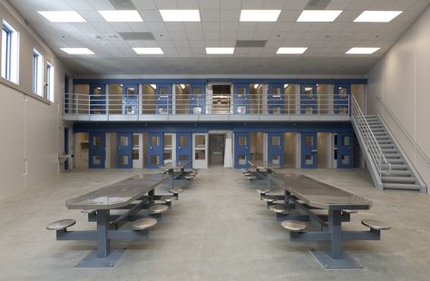 Inmate cells and common area inside the Larry D. Smith Correctional Facility - County of Riverside, CA | Bernards Correctional Facility, Common Area, Furniture, Quick Saves, Home Decor, Home Décor