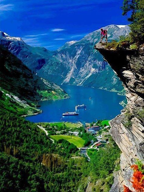 Geiranger Fjord, Norway | hoanghn2000 | Flickr Beautiful Norway, Landscape Photography Tips, Scenic Photography, Beautiful Places In The World, Alam Yang Indah, Vacation Destinations, Most Beautiful Places, Natural Wonders, Beautiful Views