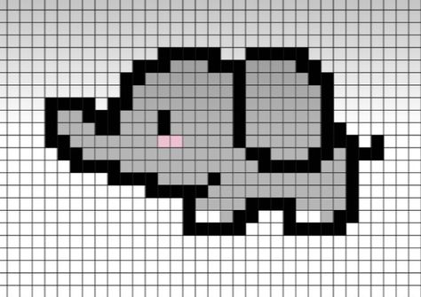 Hi. I love pixel arts, and i make a lot of them. Pixel Elephant, Elephant Pixel Art, Axolotl Pixel Art, Cute Small Pixel Art, Cow Pixel Art, Pixel Art Drawings, Pixel Art Animals, Love Pixel, Safety Pin Art