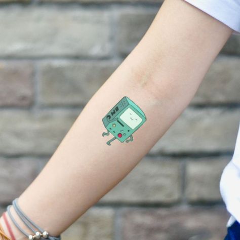 Bmo Adventure Time, Jack Skellington Tattoo, Adventure Time Tattoo, Around Arm Tattoo, Adventure Time Marceline, Trippy Wallpaper, Tape Art, Arm Tattoos For Women, Cartoon Tattoos