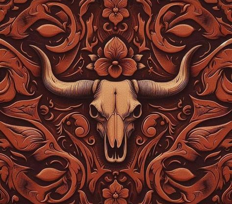 Tattoo With Background, Harley Davidson Fabric, Bull Skull Tattoo, Skull Background, Tissue Paper Crafts, Longhorn Skull, Love Pink Wallpaper, Western Wallpaper Iphone, Flyer And Poster Design