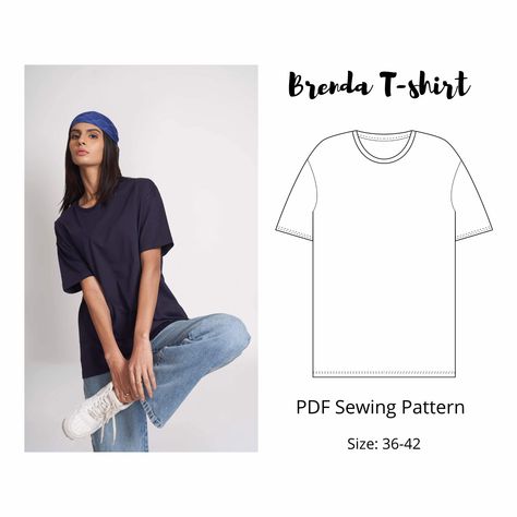 T Shirt Sewing, T Shirt Sewing Pattern, Shirt Sewing, Women's Sewing Pattern, Sewing Tops, Shirt Sewing Pattern, Clothes Sewing, Tees Pattern, Tshirt Pattern