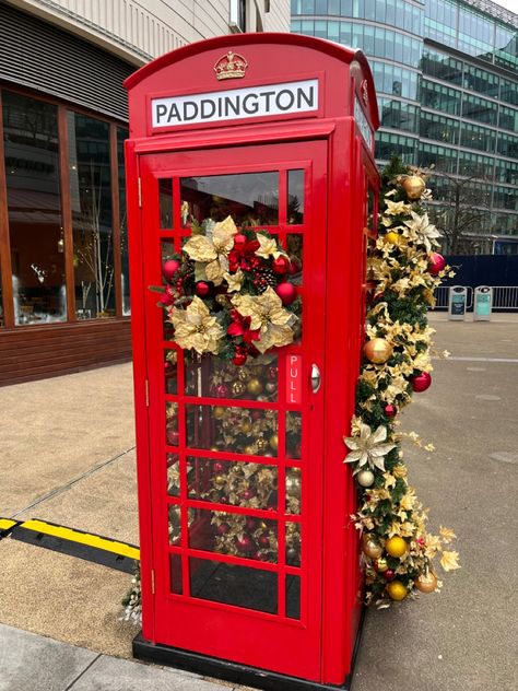 London Phone Booth, Red Telephone Box, London Theme, Red Telephone, British Pub, Telephone Box, Telephone Booth, London Christmas, Phone Booth