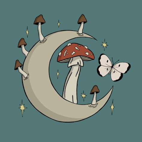 #cottagecore #illustration #art #cottagecoreart Cottage Core Mushroom Drawing, Cottage Core Things To Draw, Cottage Core Art Aesthetic, Mushroom Core Drawing, Mushroom Astethic Drawing, Mushrooms Astethic, Cottage Core Art Drawings, Mushroom Astethic Wallpaper, Cottagecore Illustration Art