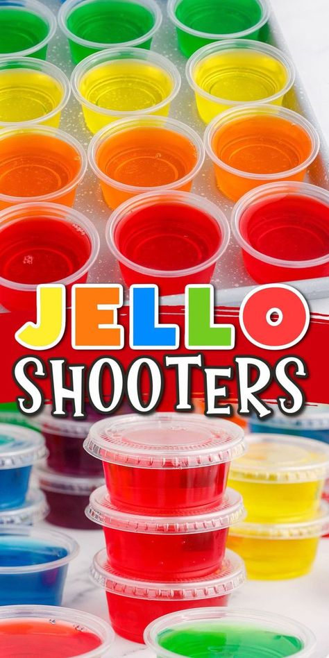 Classic Jello Shot Recipe, Lemon Jello Shots, Vodka Jelly Shots, Hello Shots, Alcohol Desserts, Rum Jello Shots, Vodka Jelly, Strawberry Jello Shots, Easy Jello Shots