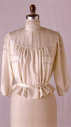 Edwardian Blouse Pattern, Edwardian Corsets, Edwardian Blouse, 1900s Fashion, Edwardian Dress, Gibson Girl, Costume Patterns, Victorian Clothing, Girls Blouse