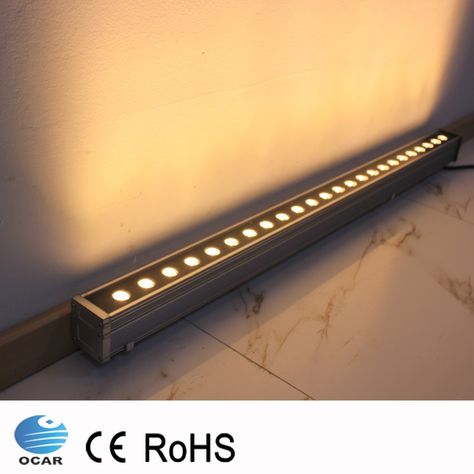 Wallwasher Lighting, Wall Wash Lighting, Mall Facade, Mirror Decor Living Room, Led Profile, Outdoor Flood Lights, Linear Light, Facade Ideas, Black Light Fixture