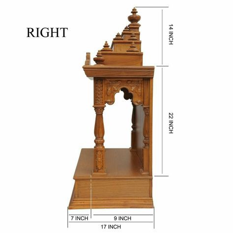 Simple Altar, Mandir Designs, Indian Font, Wooden Temple, Wood Carving Furniture, Wood Furniture Plans, Wood Bed Design, Mandir Design, Temple Design For Home