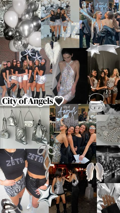 Bid day sorority City Of Angels Bid Day, Vogue Bid Day Theme, Sorority Themes, Recruitment Themes, Sorority Bid Day, Formal Ideas, Bid Day Themes, Pi Phi, Delta Gamma