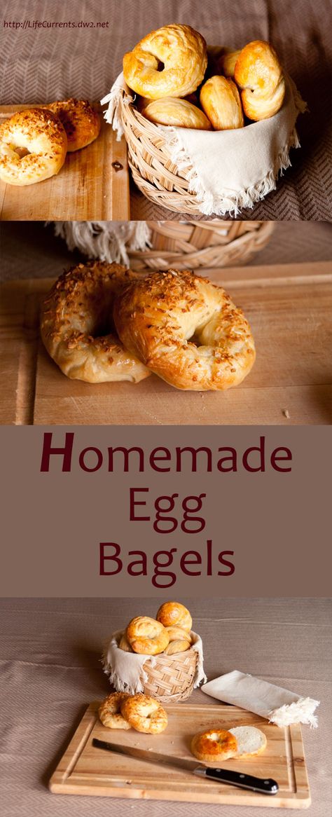 Homemade Egg Bagels by Life Currents https://lifecurrentsblog.com Bread Machine Bagels, Egg Bagel Recipe, Egg Bagels, Egg Bagel, Special Breakfast, Breakfast Bagel, Donuts Recipe, Homemade Bagels, Best Bread Recipe