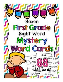 Sight Word Mystery Word Cards for First Grade {Saxon Phonics} Saxon Phonics, Learn Sight Words, Beginning Letter Sounds, Mystery Word, First Grade Sight Words, Tricky Words, High Frequency Words, Sight Word, Letter Sounds