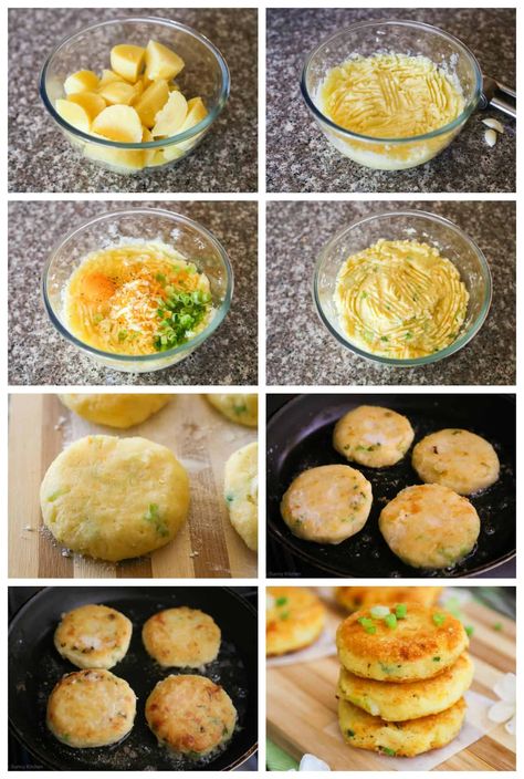 Potato Recipe For Toddler, Using Mashed Potatoes, Little Sunny Kitchen, Potato Cakes Recipe, Mashed Potato Cakes, Easy Toddler Meals, Sunny Kitchen, Easy Baby Food Recipes, Cheesy Mashed Potatoes