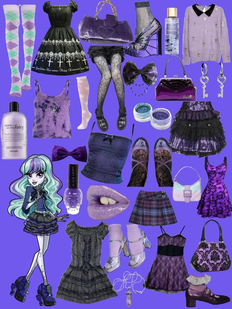 Twyla Inspired Outfit, Monster High Closet Cosplay, Twyla Monster High Outfits, Twyla Boogeyman Outfit, Twyla Monster High Cosplay, Monster High Style Clothes, Monster High Fashion Outfits, Monster High Characters Costumes, Monster High Outfits Inspiration