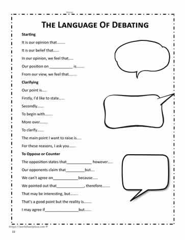 Elementary Debate, Debate Writing, Debate Topics For Kids, Sign Language Worksheets, Teaching Debate, Debate Tips, English Debate, Debate Club, Debate Topics