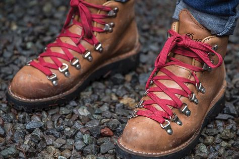 Trailblazers: 10 Best Vintage Hiking Boots | HiConsumption Danner Hiking Boots, Danner Boots, Leather Hiking Boots, Mens Fashion Rugged, Mountain Hiking, High Society, Hiking Gear, Leather Pieces, Danner Mountain Light Boot