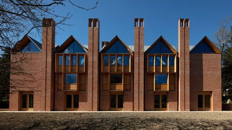 Louis Kahn, Timber Architecture, British Architecture, College Library, Kengo Kuma, Large Lanterns, Timber Panelling, New College, Timber Structure